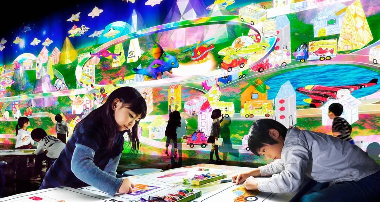 Image 03, Sketch Town, teamLab, 2014. Photo by: teamLab