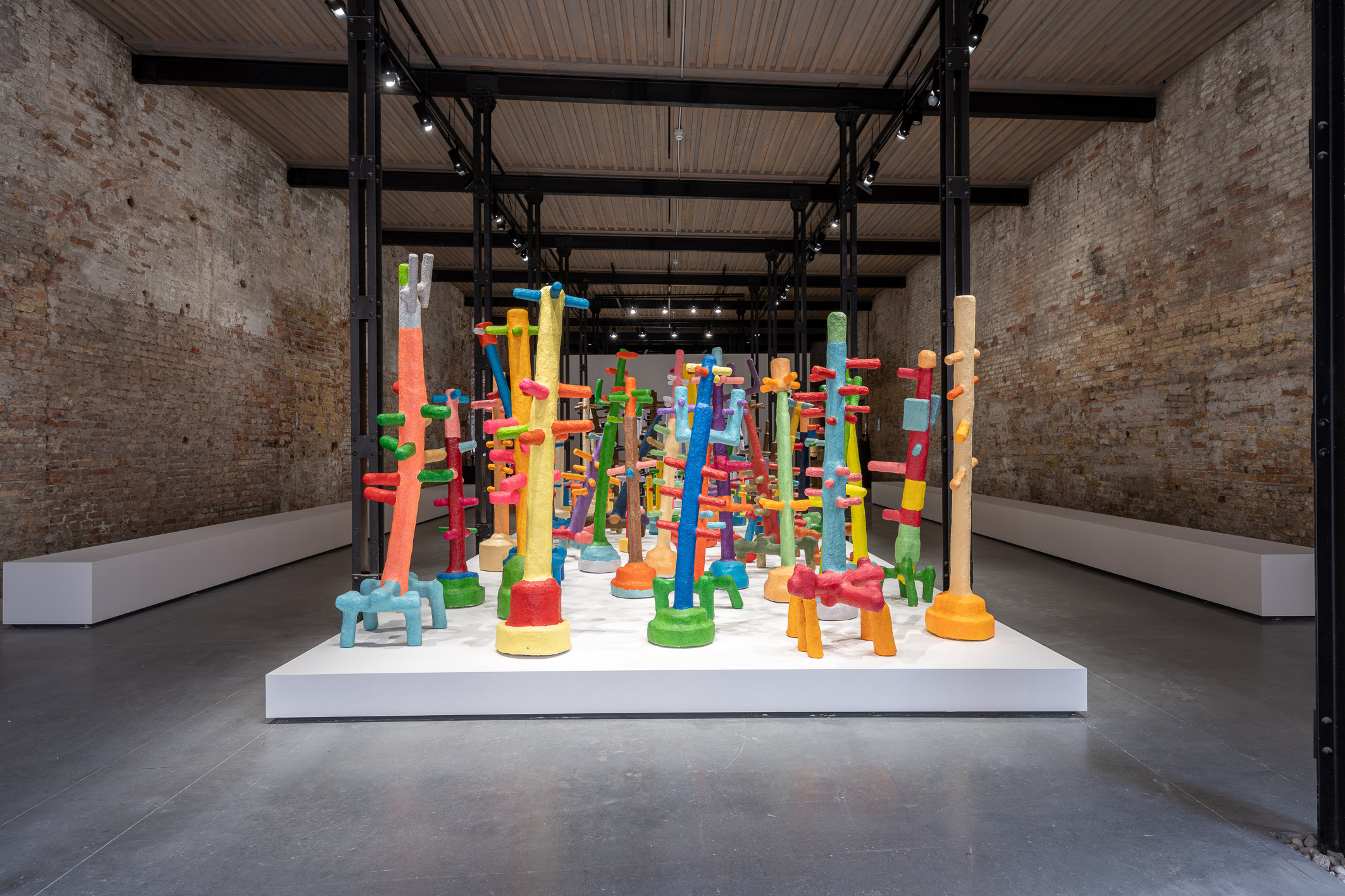 Curated by Maya Allison of NYUAD Art Gallery, the UAE’s pavilion was entitled ‘Between Sunrise and Sunset.’ It presented a single work by Mohamed Ahmed Ibrahim.