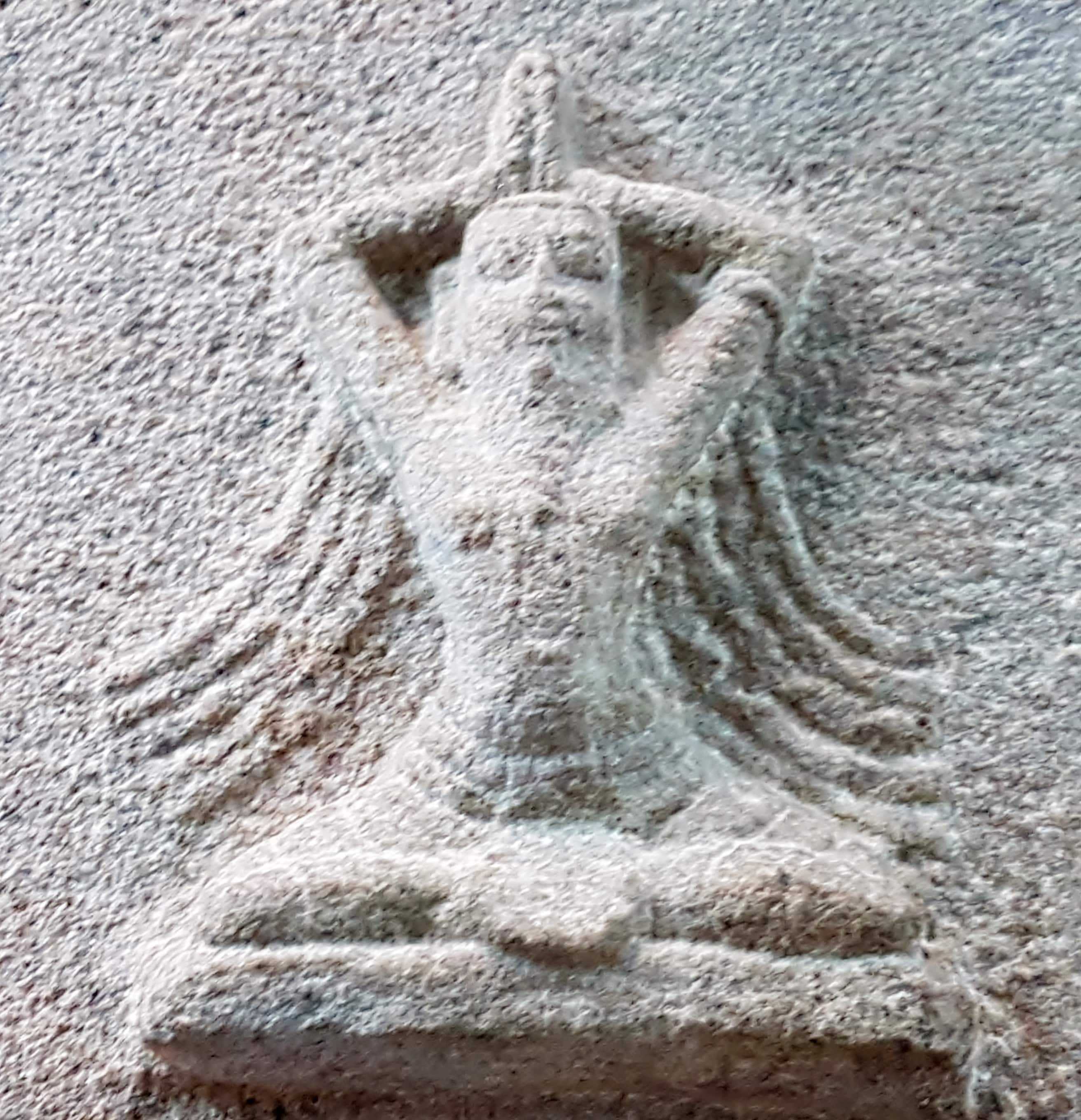 A 16th century carving on a pillar in the historic Hindu Meenakshi Temple in Tamil Nadu, India. Photo by Richard Mortel.