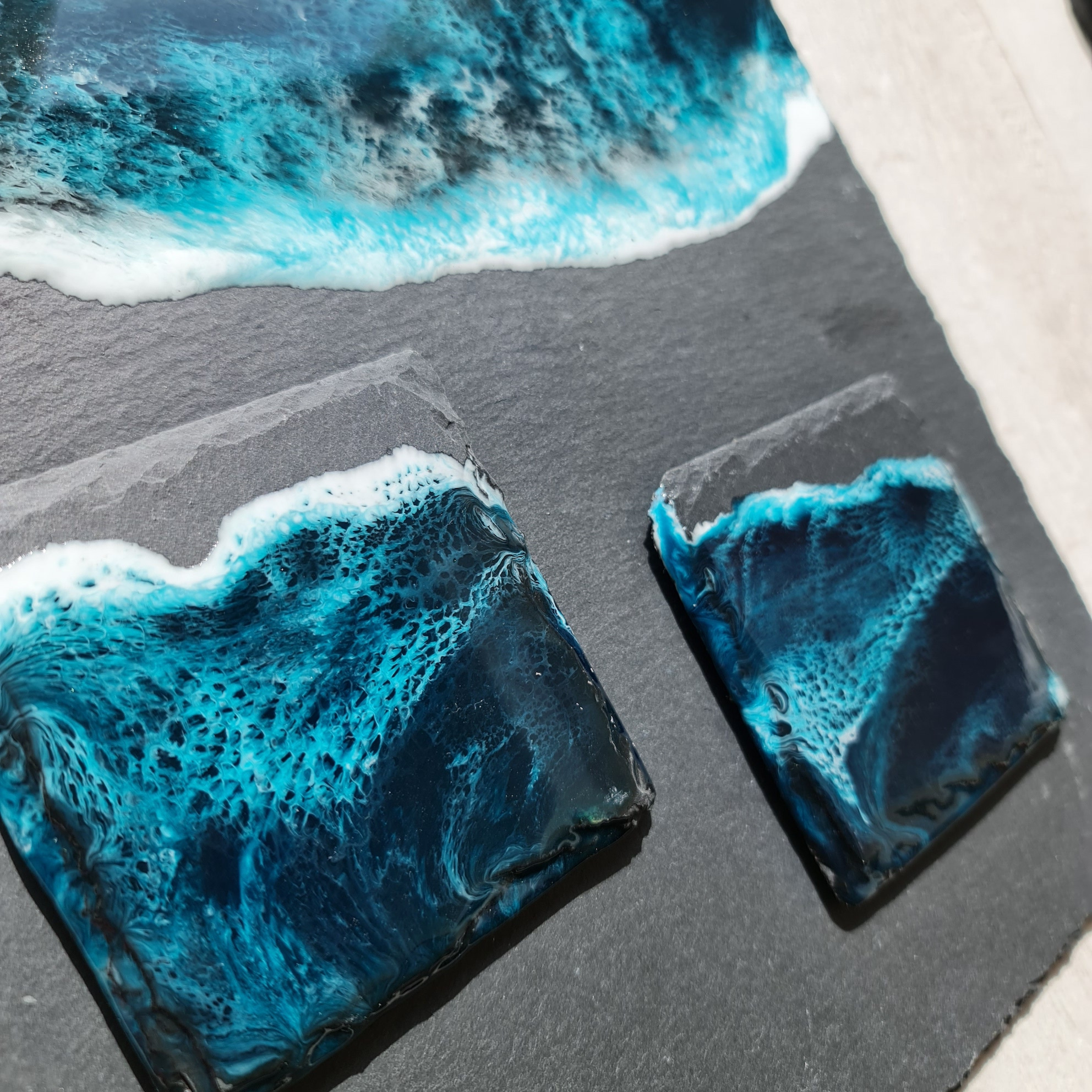 Beach Resin on Slate Workshop