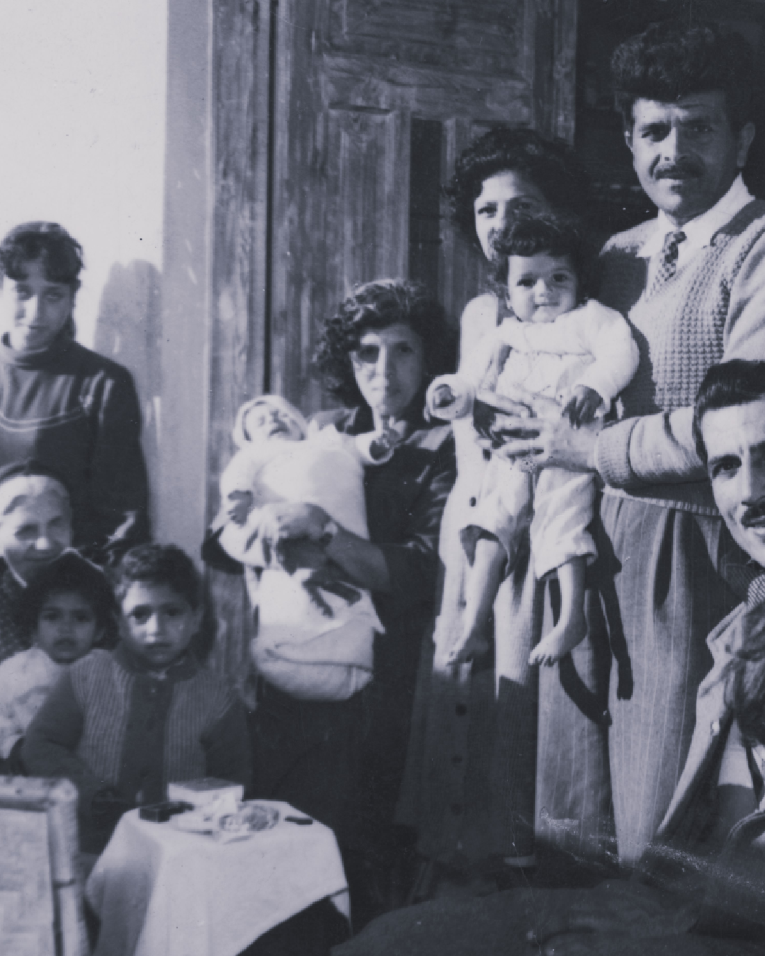 The Ázar family in their house in Gaza.