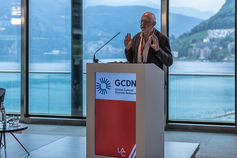 Adrian Ellis GCDN chair closing session of GCDN convening