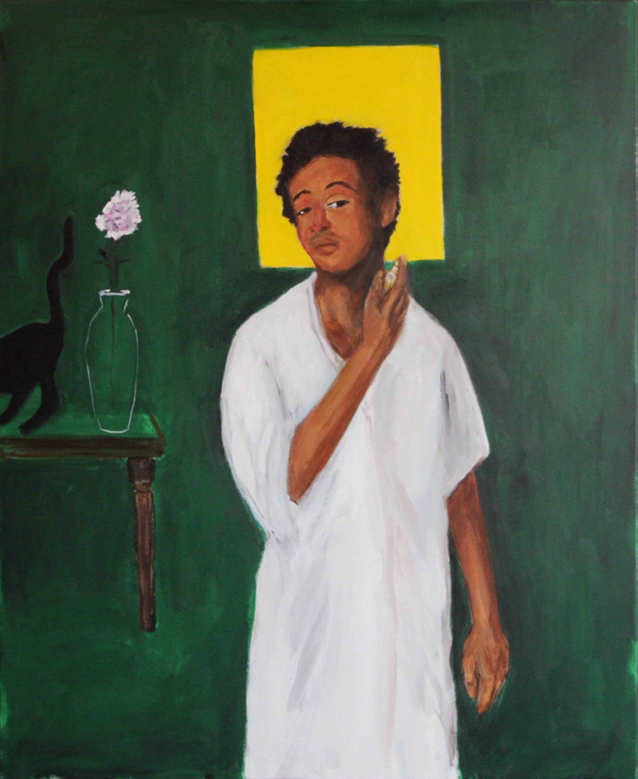 Anuar Khalifi Musk 2021 Acrylic on canvas 120 h x 100 w cm