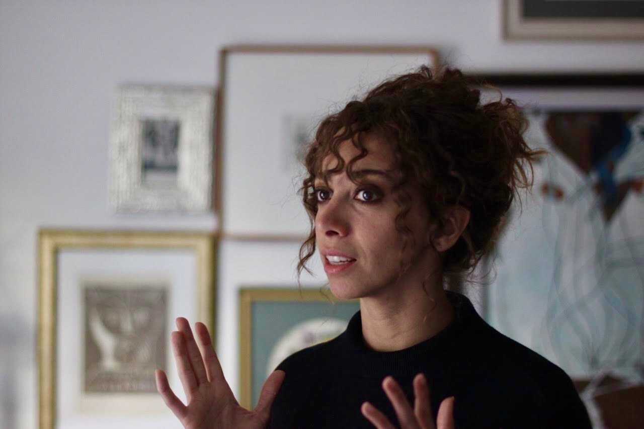 Salma Serry, from a workshop she hosted in her home in Cairo