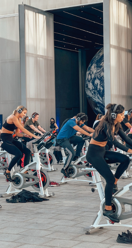 Outdoor Silent Disco Ride by Crank