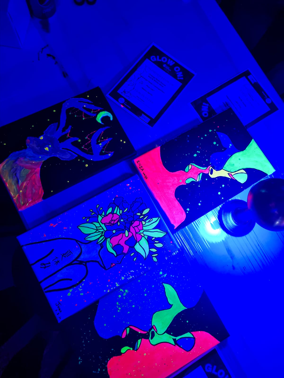 Floral Neon Painting Workshop