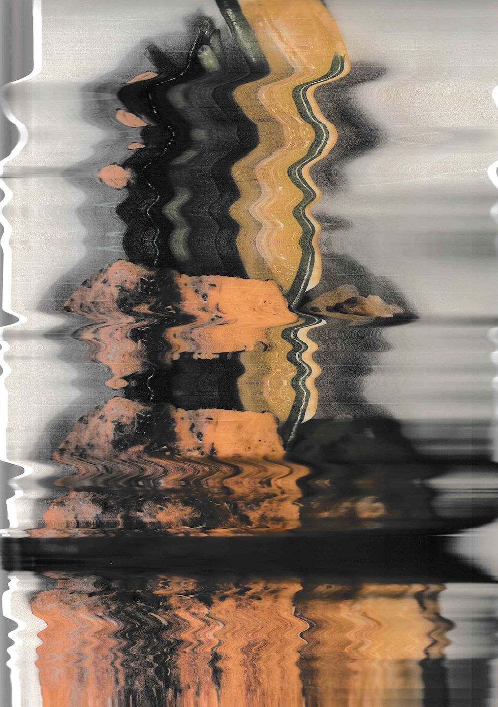 All works 2021. From left to right: Eggs on Toast, Being Two Ain't Easy, Beetroot Pasta, Beetroot Pasta 2, Salmon 2