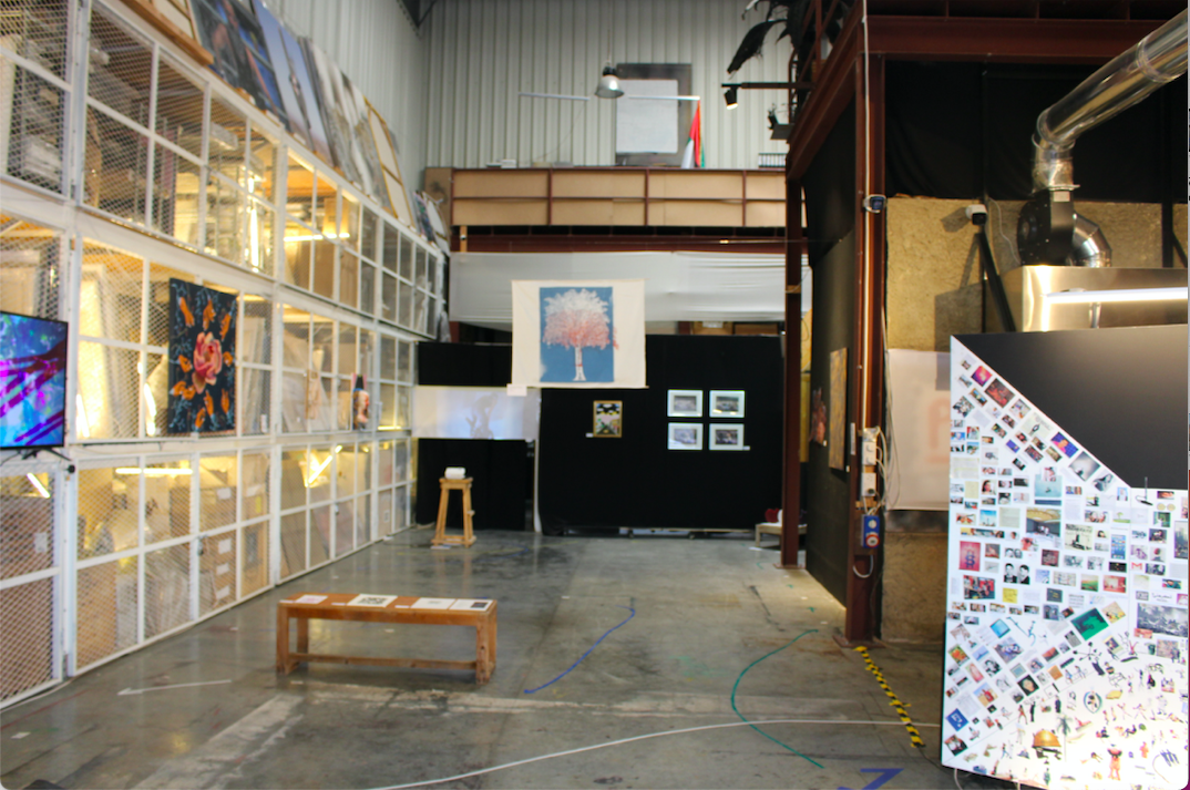 Install view of After the Beep at Satellite, Alserkal Avenue, curated by Sarah Daher and Anna Bernice. Image courtesy of Maria Daher