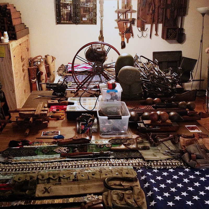 Inside Sara Rahbar's studio.