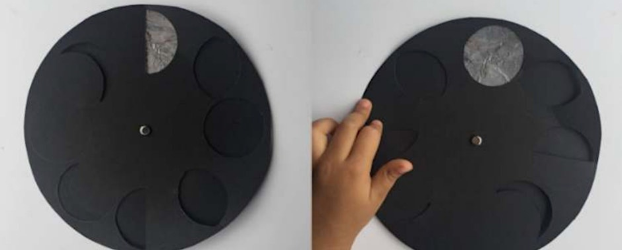Moon Phases Spinner | Children’s workshop by The Happy Box