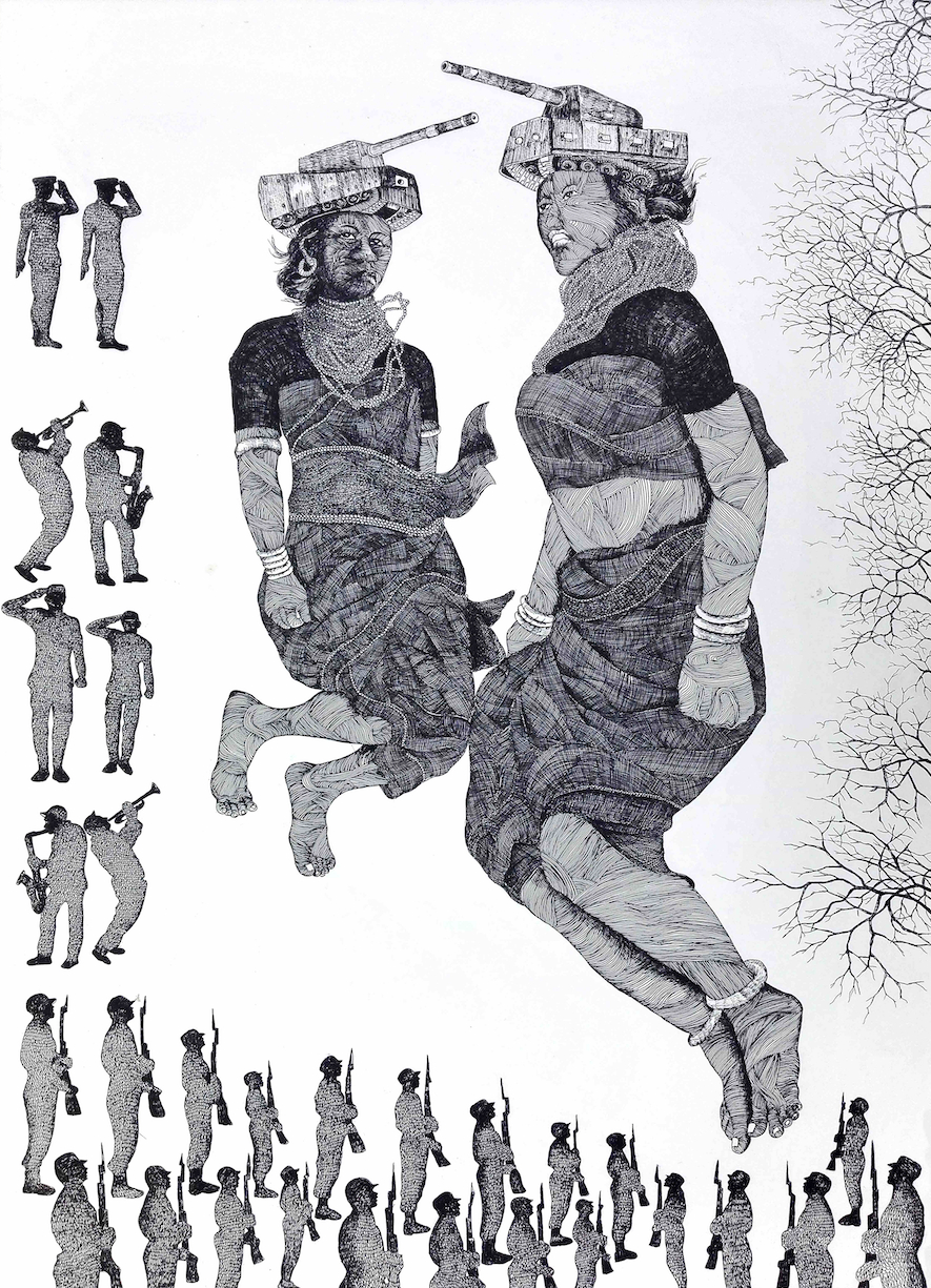 Joydeb Roaja, Generation Wish Yielding Trees and Atomic Tree-8, 2017. Courtesy the Artist and Zaheera Noor