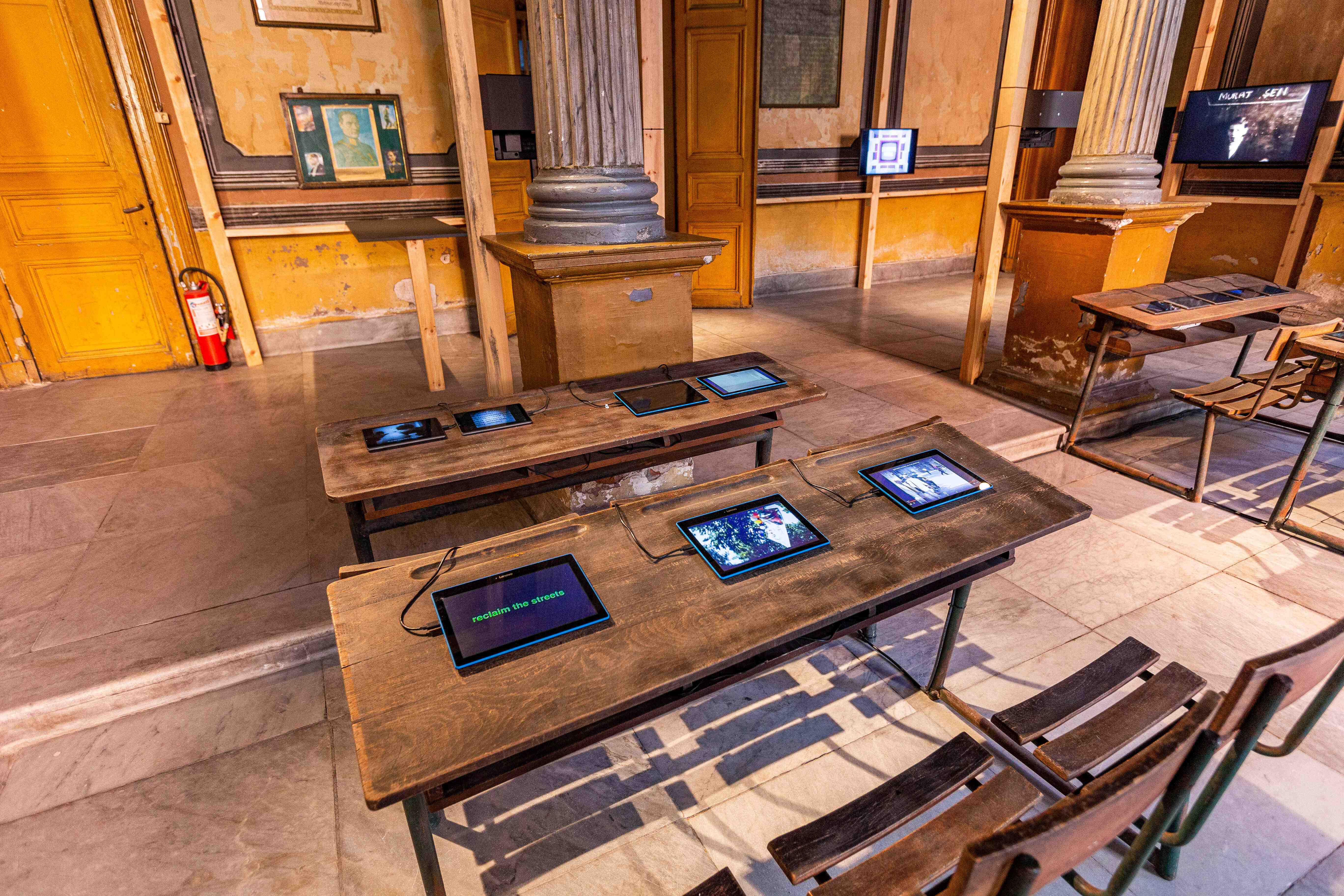 Disobidience Archive [Ders Bitti] curated by Marco Scotini in exhibition setting by Can Altay